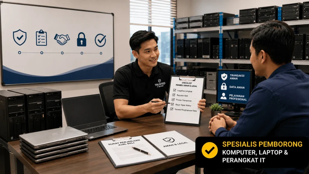 pembeli komputer bekas yang aman dan legal