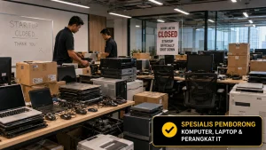 Jasa Pembelian Perangkat IT dan Alat Kantor Bekas Startup Yang Bangkrut